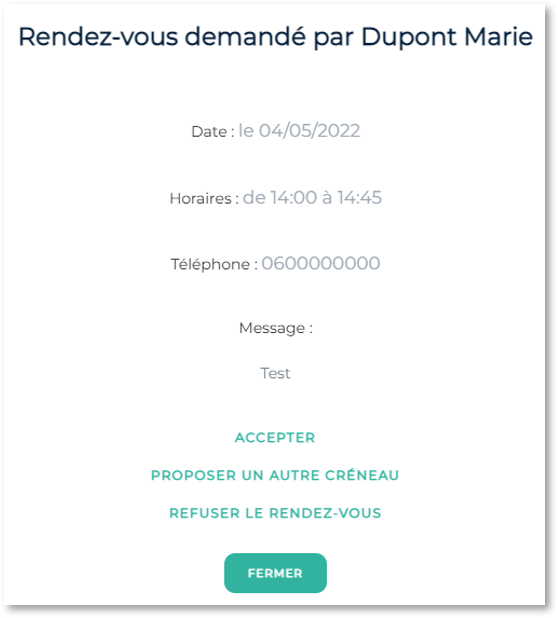 Formulaire de prise de rendez-vous en ligne sur un site d’avocat