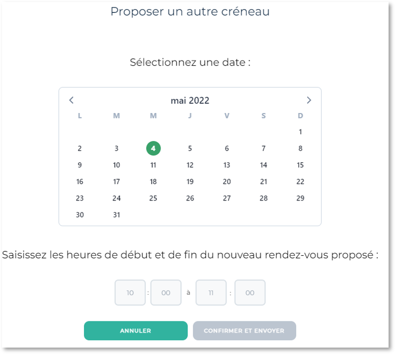 Formulaire de prise de rendez-vous en ligne sur un site d’avocat
