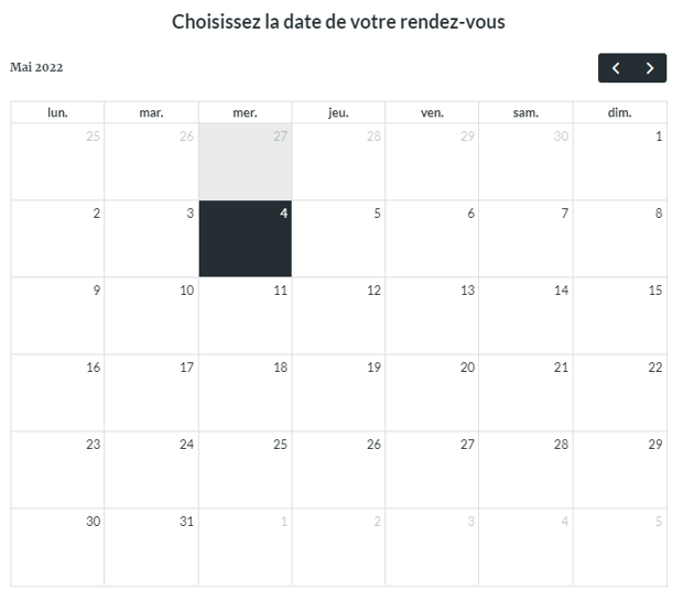 Formulaire de prise de rendez-vous en ligne sur un site d’avocat