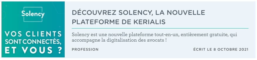 Articles de presse sur Solency en 2021