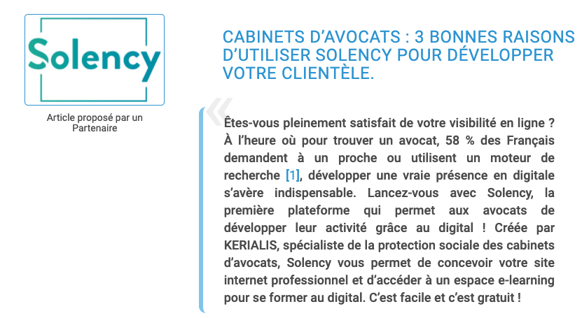 Mentions de Solency dans les médias en 2021