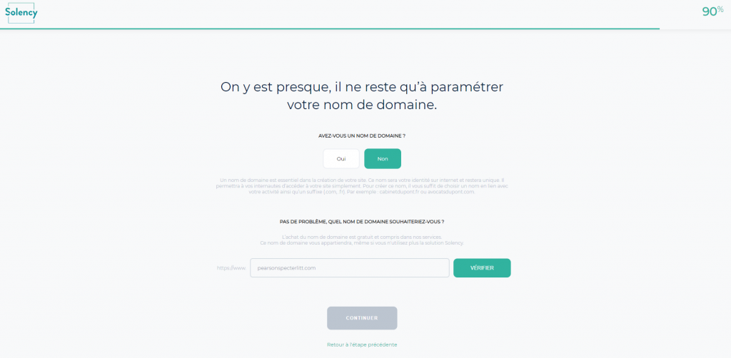 Outils de création de site pour avocats avec Solency